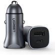 car charger ugreen cd130 30w pd usb qc30 silver 40858 photo