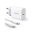 charger ugreen pd cd137 combo type c i6 cable white 50698 photo