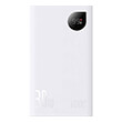 baseus powerbank adaman 2 20000mah 30w 3xusb usb c white photo