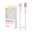 baseus fast charging cable usb a to lightning explorer series 2m 24a pink photo
