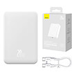 baseus wireless powerbank qi 20000mah mini magnetic magsafe 20w white photo