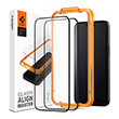 spigen glass tr alignmaster 2 pack fc black for iphone 15 pro photo