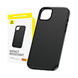 baseus iphone 15 pro max case fauxther series black photo