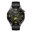 smartwatch huawei watch gt 4 stainless steel 46mm black fluoroelastomer strap photo