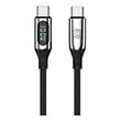 forever lcd cable usb type c to type c 1m 100w black photo