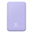 baseus magnetic mini power bank 5000mah 20w purple photo