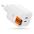 spigen arcstation wall charger pe2106 white gan 2 port total 65w usb c pd 65w pps 65w photo