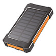 logilink pa0289 solar power bank 6000mah flashlight 2x usb a photo