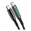 blitzwolf bw tc23 usb c to usb c cable with display 100w 18m black photo