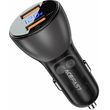 acefast car charger b7 45w 36a 2x usb a black photo