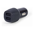 energenie 2 port usb car charger 48 a black photo