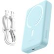 baseus wireless powerbank qi 10000mah mini magnetic magsafe 30watt blue photo