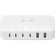 4smarts 7in1 gan charging station 100w qi wireless white photo