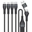 4smarts usb type c type a multi charging cable 4 in 2 12m black photo