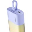 baseus powerbank popsicle 5200mah 20w lightning type c edition nebula purple photo