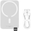 baseus magnetic mini wireless powerbank magsafe 6000mah 20w white photo