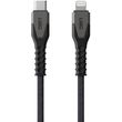 uag rugged kevlar cabel usb c for lightning 15m black grey bulk photo