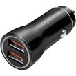 logilink pa0285 usb car charger 2x usb a 105w black photo