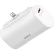 baseus compact powerbank 5000mah 20w type c lightning white photo