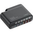 ldnio a6140c desktop charger pd qc gan 140w 3 usb c 3x usb photo