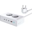 4smarts desk charger gan 65w with 2x ac sockets white photo