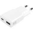 4smarts wall charger pd plug duos slim 20w gan type c usb a white photo