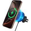 spigen onetap pro 4 magsafe car mount charger black for wireless air vent photo