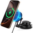 spigen onetap pro 4 magsafe car mount charger black for wireless dashboard windshield photo