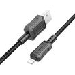hoco usb a to lightning cable leader x94 20w 24a 1m black photo