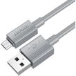 hoco usb a to microusb cable x107 18w 2a 1m grey photo