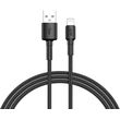 qcy usb a to lightning 20 216w braided wire cable fast charging data 60w tpe high densidy 12m photo
