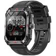 lamtech sport watch bt51 health sensor sport tracking square tft 202 display black lam113485 photo