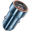 lamtech metal car charger qc30 pd20w saphire blue lam112679 photo