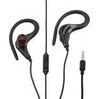 lamtech sport mobile earphones with mic black lam020212 photo