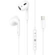 lamtech lightning wired earphones with microphone white lam111740 photo
