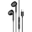 lamtech type c mobile earphones with microphone black lam020946 photo