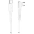 lamtech type c to type c 60w angled data charge cable 1m white lam114307 photo