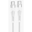 lamtech hq unbreakable cable type c to type c white 1m lam112747 photo