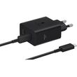 samsung wall charger 50w 2x type c type c cable black ep t photo