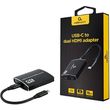 cablexpert usb c to dual hdmi adapter 4k 60hz black retail pack a cm hdmif2 01 photo