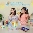 lamtech bt54 rgb kid karaoke speaker yellow with mic tigronie lam980237 photo