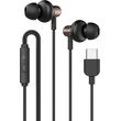 sonicgear type c earbuds hyperbass buds 1 gun metal photo