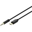cablexpert usb c to stereo 35mm aux cable 15m black cca cm35m 15m photo