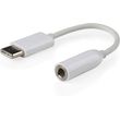 cablexpert usb c plug to stereo 35mm audio adapter cable white a cm 35f 01 photo