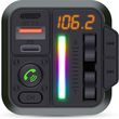 nedis catr2024bk car fm transmitter bluetooth pd 18w pd 24w fast charging black photo