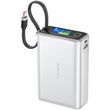 power bank foneng px132 65w 20000mah with 3 ports color display silver photo