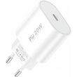 travel fast charger foneng eu39 with output usb c gan pd 20w 3a white photo
