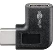 goobay 45402 usb c to usb c adapter 90� black photo
