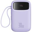 powerbank baseus qpow 2 10000mah 30w 2xusb c purple photo