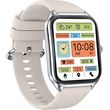 smartwatch zeblaze gts 4 with heart rate silver photo